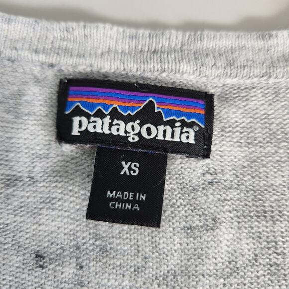 Patagonia Women's Lightweight Linen Tee Top in Heather Gray, XS - Picture 8 of 10